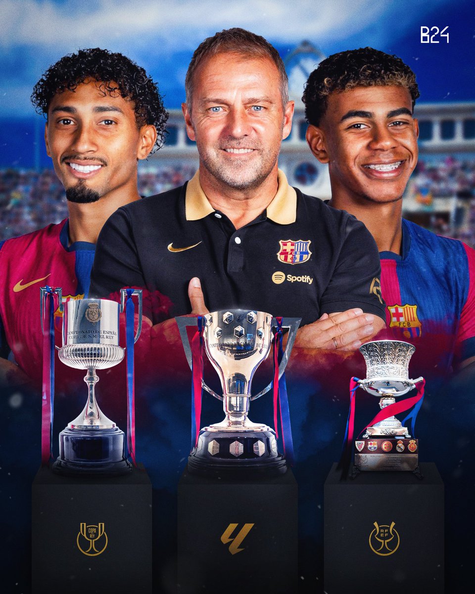 BARCELONA É CAMPEÃO ESPANHOL 🏆

E completa o triplete doméstico na época de estreia de Hansi Flick