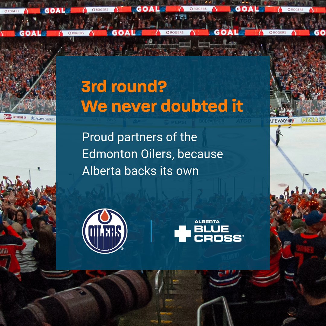 Alberta Blue Cross (@abbluecross) on Twitter photo Your community is behind you <a href="/EdmontonOilers/">Edmonton Oilers</a>
#LetsGoOilers #PlayLaBambaBaby #NHLPlayoffs Your community is behind you <a href="/EdmontonOilers/">Edmonton Oilers</a>
#LetsGoOilers #PlayLaBambaBaby #NHLPlayoffs