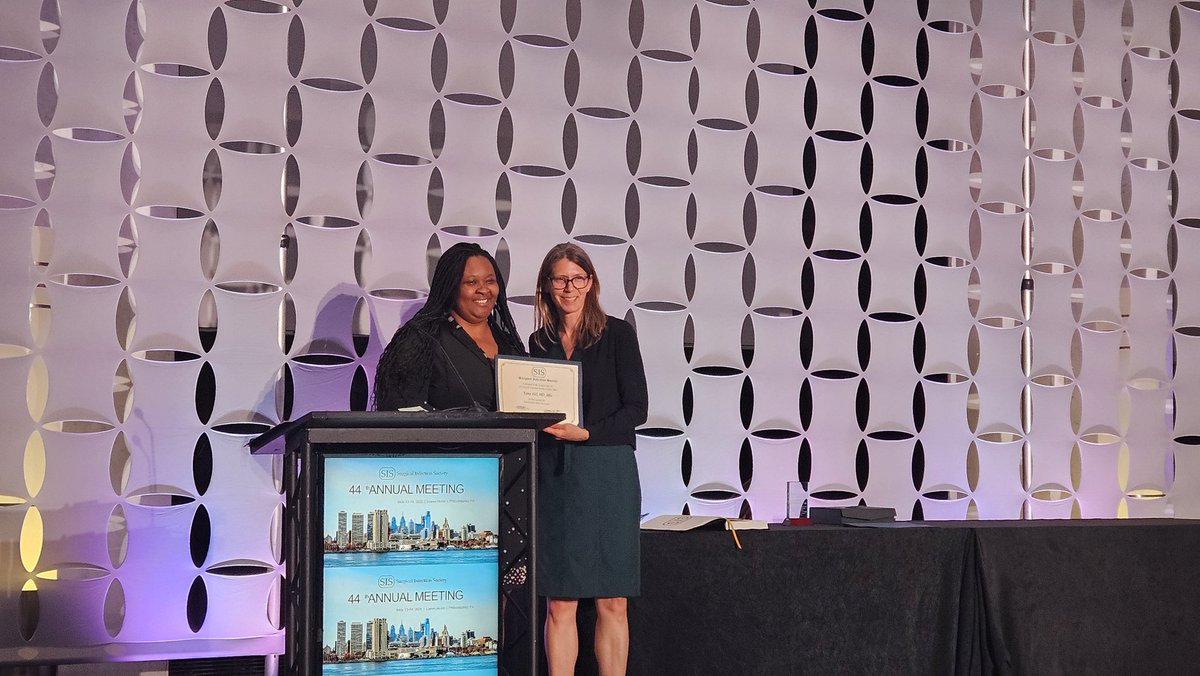 dr_guidry's tweet photo. Incredibly proud of @TerraMHill for her award-winning presentation on @ku_trauma's (still a work in progress) antibiotic stewardship efforts at this year's @SurgInfxSoc meeting! #TomorrowComesToday. #AdAstra https://t.co/CXwnotDfff