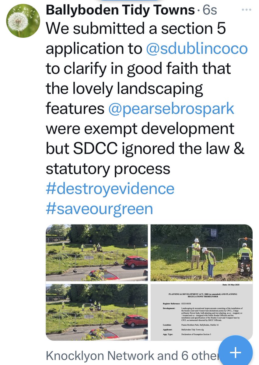 Glendoher Biodiversity & Amenity Project 💚🌍 (@glendoherpark) on Twitter photo This is what <a href="/sdublincoco/">SDCC</a> did to a boules court on <a href="/pearsebrospark/">PearseBrothersPark</a> - so children including children on the #autism spectrum & ♿️ bound can no longer use these rare amenities. SDCC misled Councillors & they fell for it. Let’s hope Cllrs smell ☕️ soon <a href="/PatKennyNT/">Pat Kenny Newstalk</a> <a href="/AsIAmIreland/">AsIAm</a> This is what <a href="/sdublincoco/">SDCC</a> did to a boules court on <a href="/pearsebrospark/">PearseBrothersPark</a> - so children including children on the #autism spectrum & ♿️ bound can no longer use these rare amenities. SDCC misled Councillors & they fell for it. Let’s hope Cllrs smell ☕️ soon <a href="/PatKennyNT/">Pat Kenny Newstalk</a> <a href="/AsIAmIreland/">AsIAm</a>