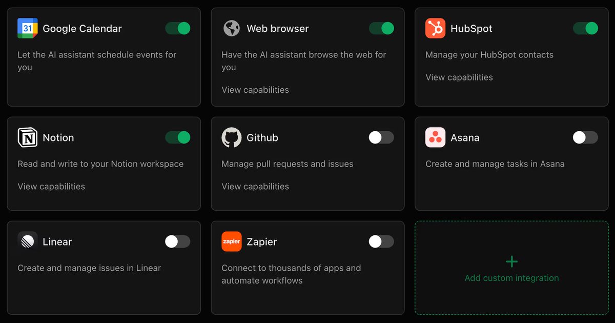 startupandrew's tweet image. Hey @Atlassian - we want to support Jira & Confluence in our recent MCP launch, but your MCP server blocks everyone but Claude! What gives?
Notice how you're missing from this screen: