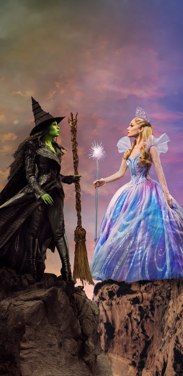 JumpTrailers's tweet photo. Wicked: For Good in 4K 
Wallpaper Made by: @theKomixBro https://t.co/4TwEPO0rTq