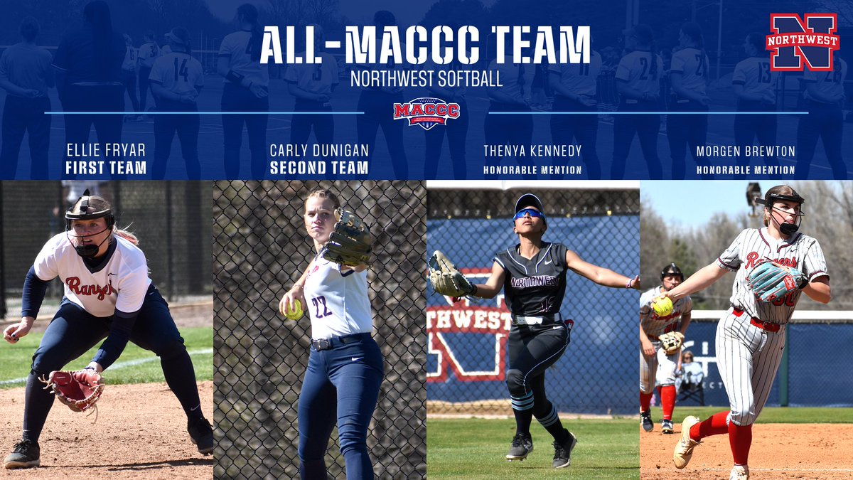 Congratulations to our 4⃣ <a href="/NWCCSoftball/">Northwest Ranger Softball</a> players that made the All-MACCC Team earlier today!

📰 nwccrangers.com/news/2025/5/15…

#ALLN