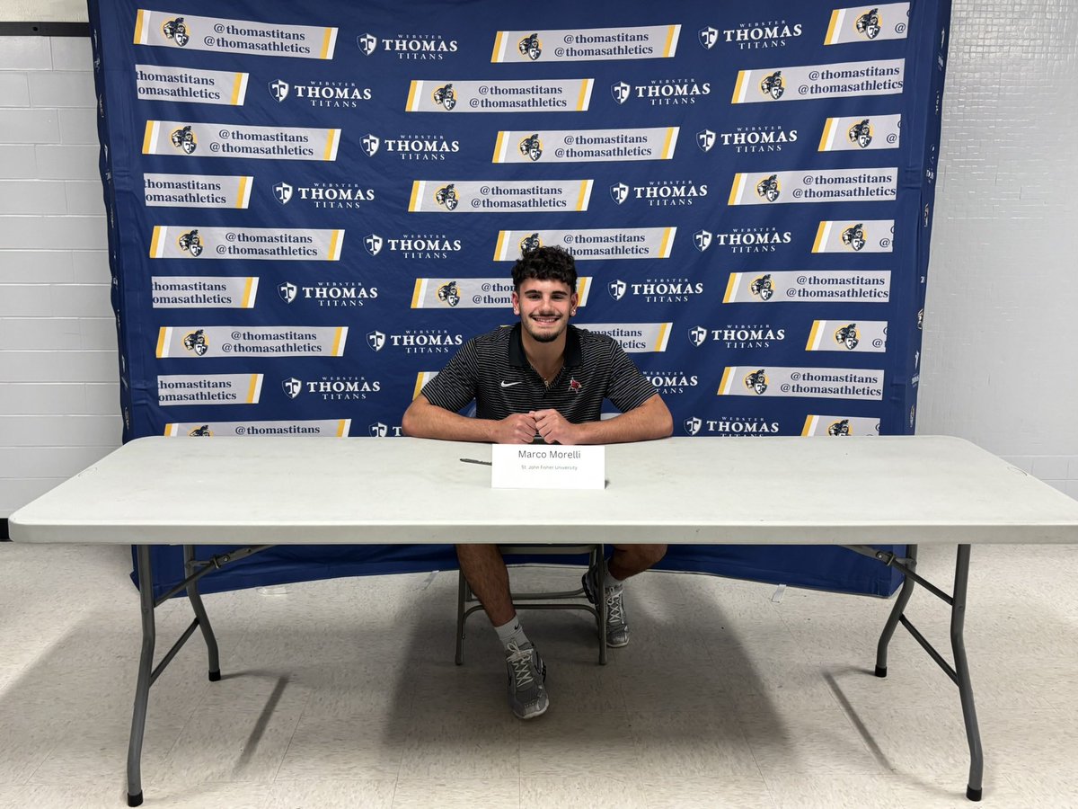 ThomasAthletics's tweet photo. Congratulations to  Marco M as he has decided to continue his athletics and academics at @FisherNews @FisherAthletics 
@ThomasTitans @WCSDProud https://t.co/R72IFKuhSi