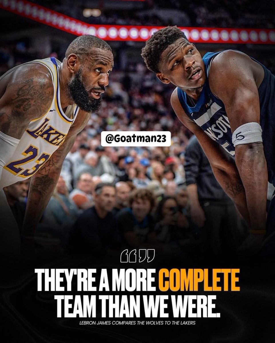 Naw LeBron it’s called choke, you choked against the lower seed wolves with a 23 year old superstar, you had Luka averaging 29 and reaves averaging 20 before the series 😭😭