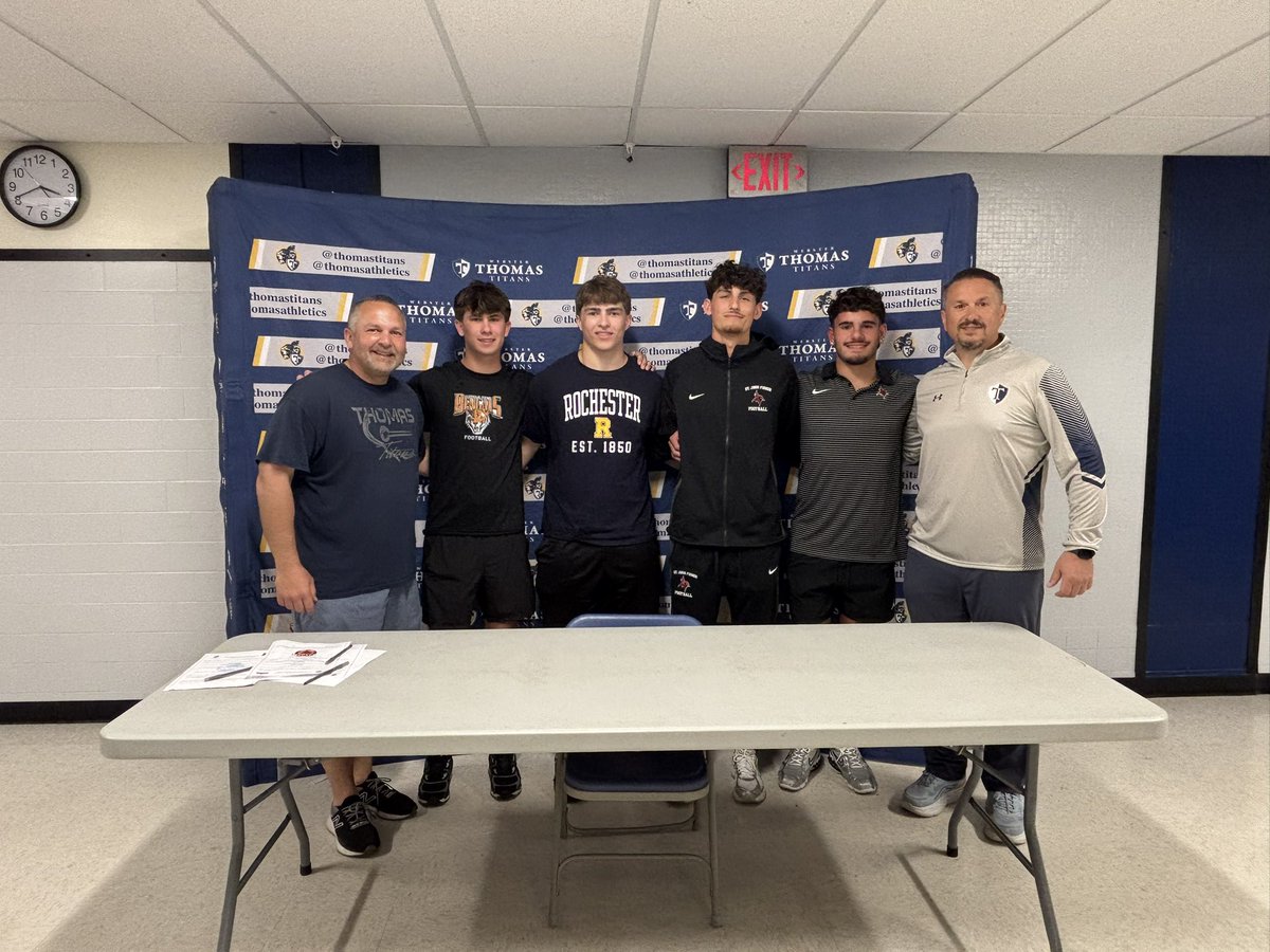Thomas Athletics (@thomasathletics) on Twitter photo Congratulations to Sean M as he has decided to continue his athletics and academics at <a href="/FisherNews/">St. John Fisher University</a> <a href="/FisherAthletics/">SJF Cardinals</a>
<a href="/ThomasTitans/">Webster Thomas HS</a> <a href="/WCSDProud/">One Webster</a> Congratulations to Sean M as he has decided to continue his athletics and academics at <a href="/FisherNews/">St. John Fisher University</a> <a href="/FisherAthletics/">SJF Cardinals</a>
<a href="/ThomasTitans/">Webster Thomas HS</a> <a href="/WCSDProud/">One Webster</a>