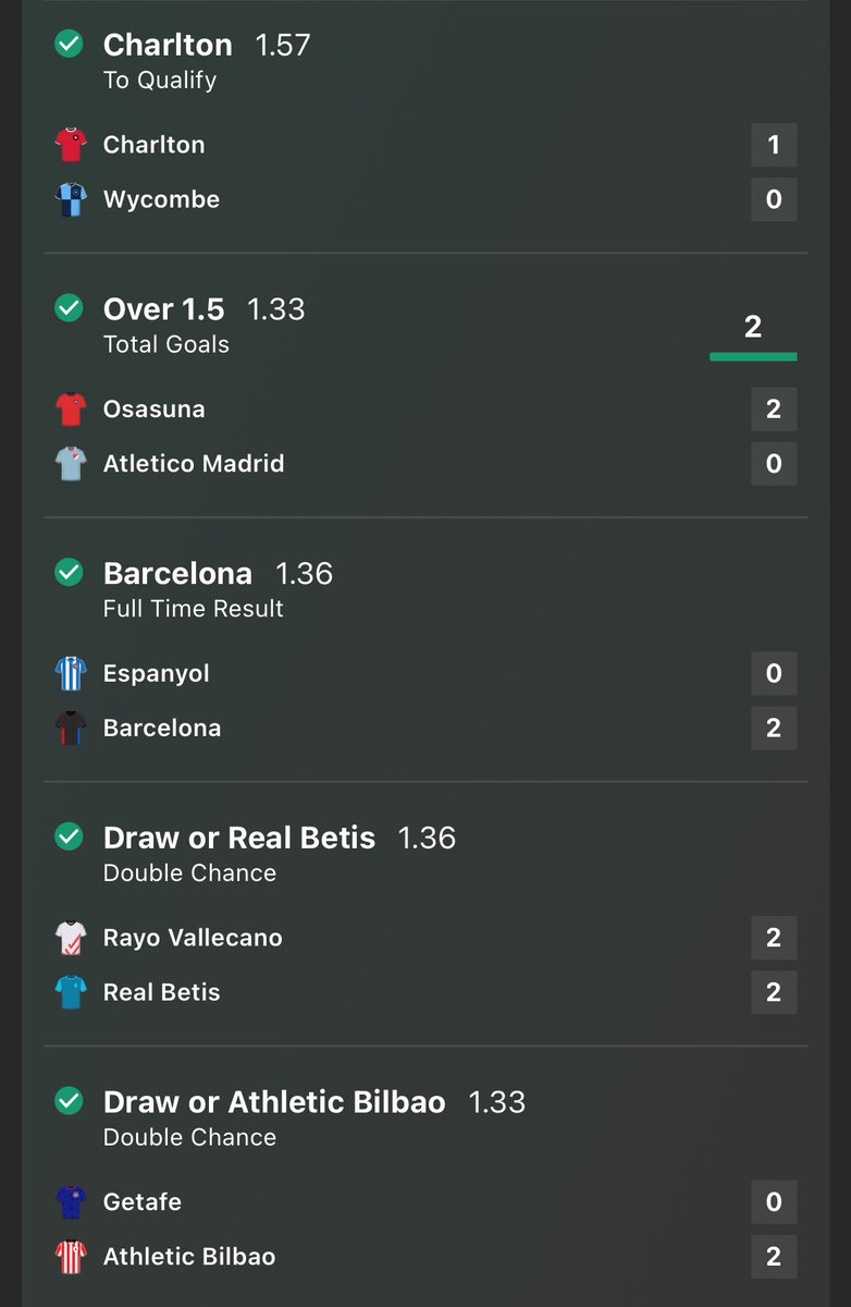 AystarTip's tweet image. THURSDAY ACCA BOOOOOOOMMMMMM✅✅✅

5.14 ODDS WINNER!🔥🔥🔥

LETS PICK SOME PEOPLE TO DM SOME MONEY TO😄 WHAT A DAY WE HAVE HAD TODAY IN THE TELE👇

MAKE SURE TO ❤️ + ♻️