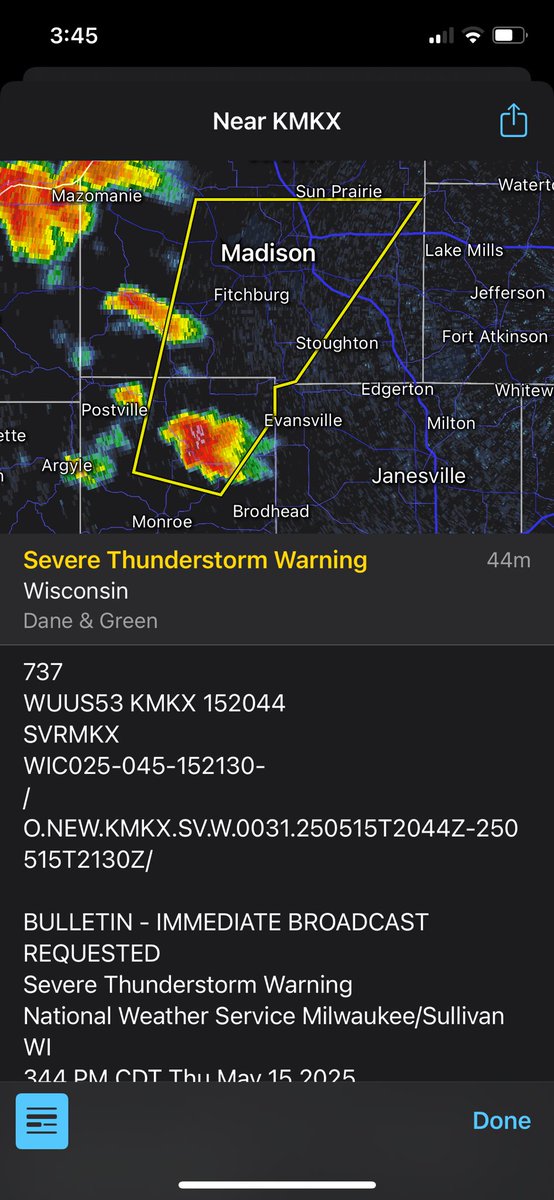 alopezlang's tweet photo. Thank you @NWSMilwaukee!  Was able to get some things indoors before this one went through. These hail stones fell at about 4:05 pm and were between 1.00-1.25 in near Chicory Meadow park in Fitchburg https://t.co/AyAtff8Jzy