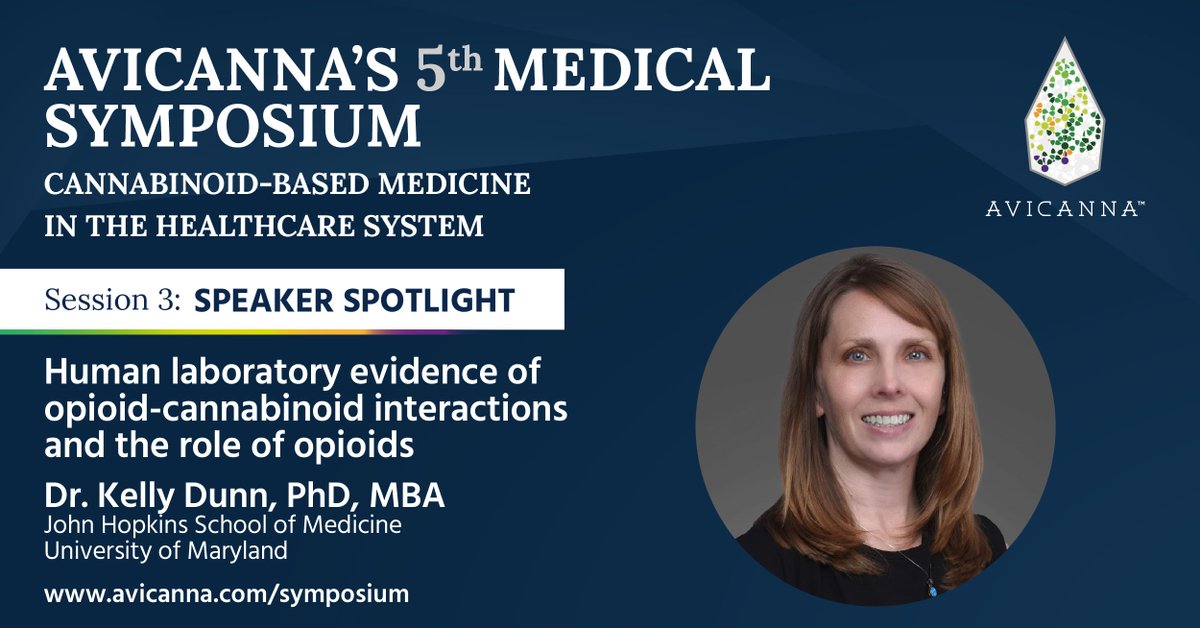 Avicanna (TSX:AVCN) (@avicannainc) on Twitter photo 🎤 Featured Speaker Spotlight | <a href="/DrKellyDunn/">Kelly Dunn, PhD, MBA</a>
Director, Kahlert Institute for Addiction Medicine
Professor, <a href="/migiveaways_/">UniveristyOfMichigan</a>
Session 3: Pain & Harm Reduction
What happens when cannabinoids and opioids are combined? What factors influence how people respond? These are just some 🎤 Featured Speaker Spotlight | <a href="/DrKellyDunn/">Kelly Dunn, PhD, MBA</a>
Director, Kahlert Institute for Addiction Medicine
Professor, <a href="/migiveaways_/">UniveristyOfMichigan</a>
Session 3: Pain & Harm Reduction
What happens when cannabinoids and opioids are combined? What factors influence how people respond? These are just some