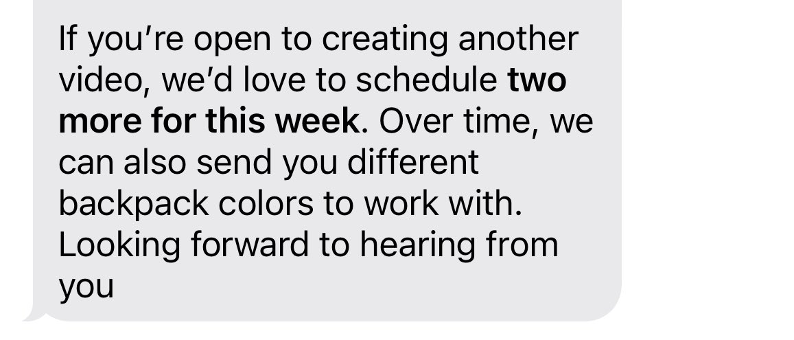 Received my second repeat customer today!! Hopefully this one turns into a long term relationship. Nothing is more rewarding than a brand wanting to work with you again🤘