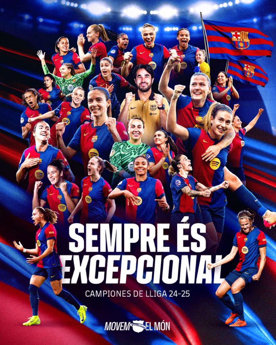 les lligues són blaugranes i el futur també💙❤️