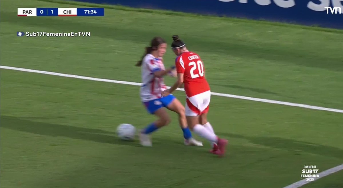 Otro lujito más para Nicole Carter🪄🪄, Chile sigue ganando 1-0.

📺Sigue el partido a través de tvnplay.cl
#sub17femeninaenTVN