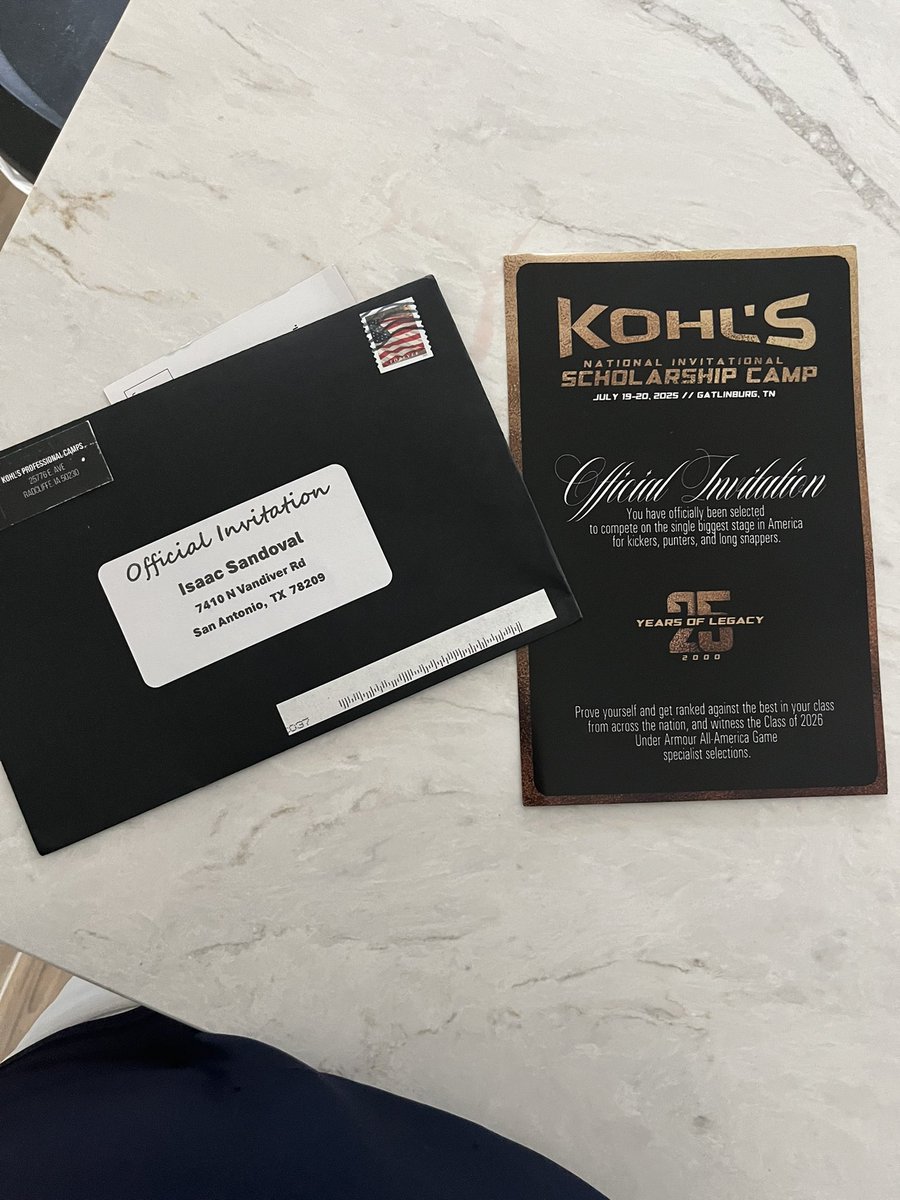 #blessed #AGTG I have received an official invitation to kohls national scholarship camp!!!