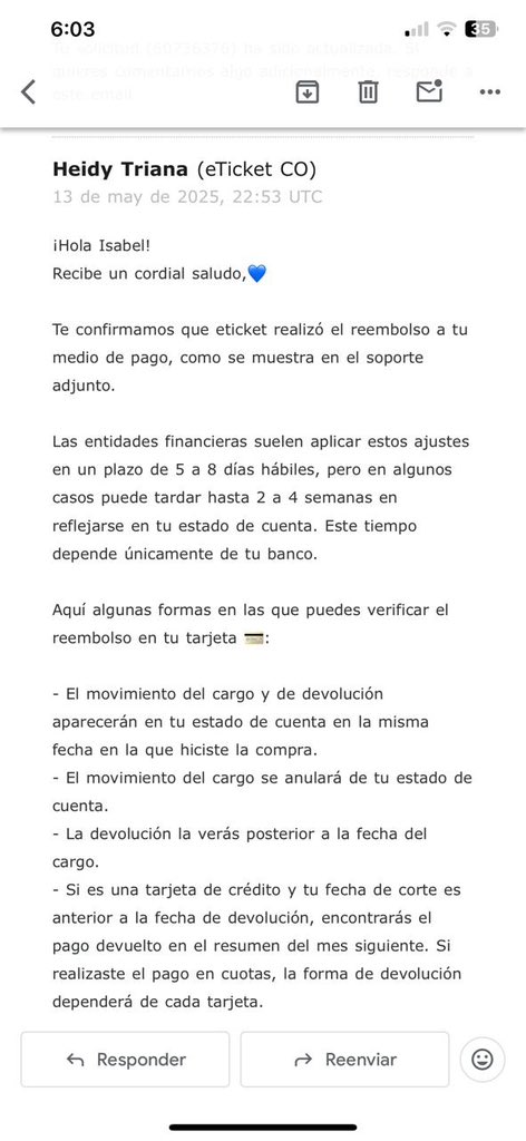 catasanchezt's tweet photo. A cuantos más el @Bco_Occidente los estafó con el reembolso de las boletas de @shakira ? @eticketCOL nos informa que ya nos pagó pero el banco se quedó con el dinero. Ya nos tocó emprender acciones  legales @sicsuper ayuda ! https://t.co/9JOQfIRs2a