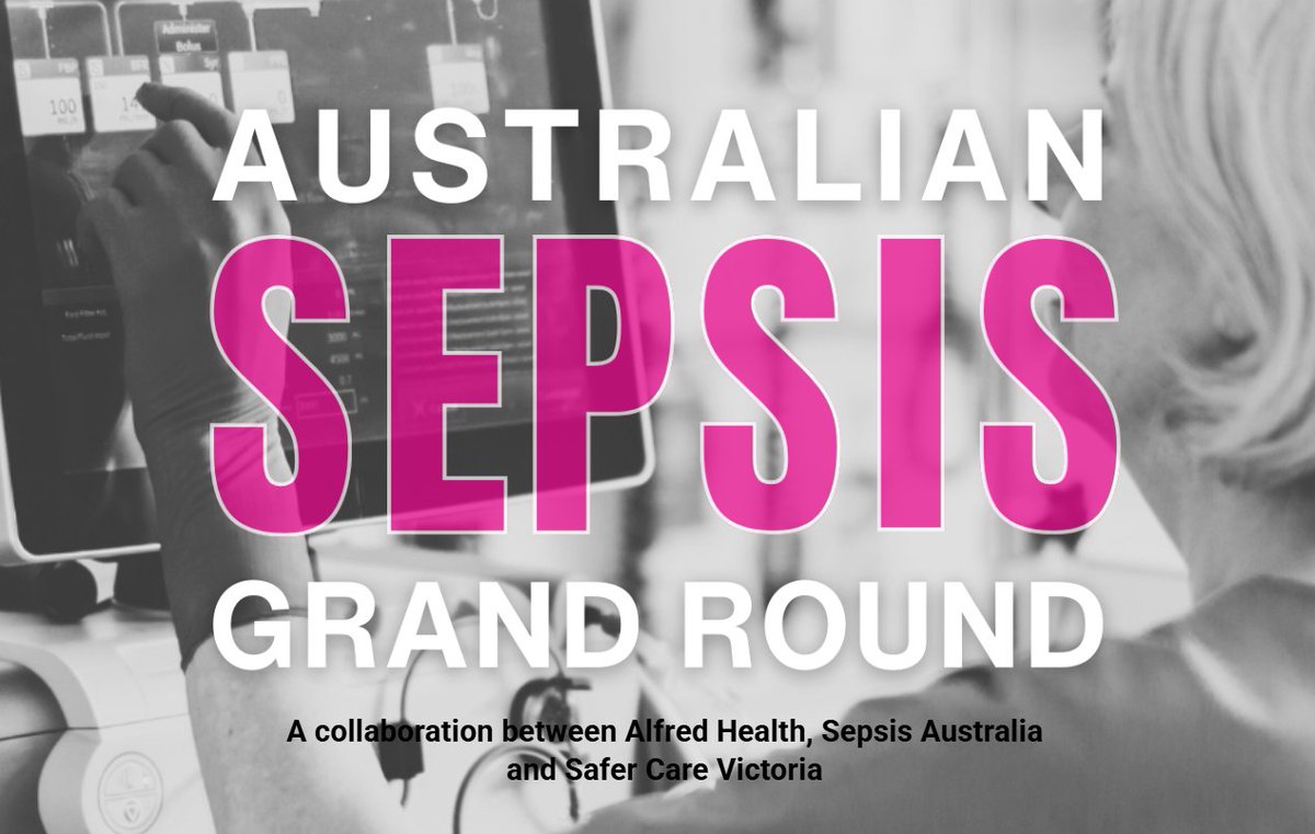 Sepsis Australia (@sepsisau) on Twitter photo Join the Australian Sepsis Grand Round (ASGR) β a free national online series connecting frontline clinicians, researchers, and innovators to improve sepsis care across the country.
π Register now and be part of the movement: australiansepsisgrandround.org
<a href="/AlfredHealth/">The Alfred</a> <a href="/SaferCareVic/">Safer Care Victoria</a> Join the Australian Sepsis Grand Round (ASGR) β a free national online series connecting frontline clinicians, researchers, and innovators to improve sepsis care across the country.
π Register now and be part of the movement: australiansepsisgrandround.org
<a href="/AlfredHealth/">The Alfred</a> <a href="/SaferCareVic/">Safer Care Victoria</a>