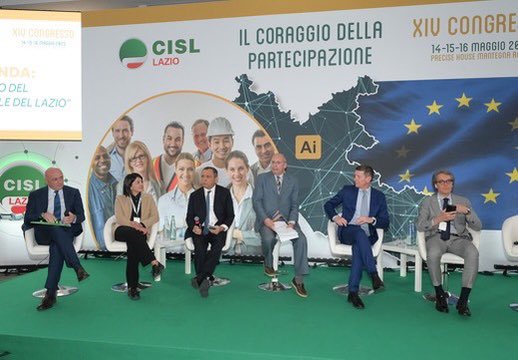 Cisl_Lazio's tweet photo. Prosegue nel pomeriggio il XIV Congresso Cisl Lazio con Andrea Cuccello, la presentazione del Bilancio Sociale con Aldo Carera e la tavola rotonda sul "Presente e Futuro del Sistema Sanitario e Sociale del Lazio". 
#SanitàLazio #BilancioSociale https://t.co/qNR1xajsT0