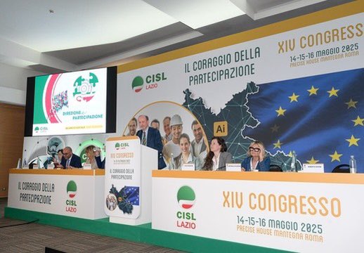 Cisl_Lazio's tweet photo. Prosegue nel pomeriggio il XIV Congresso Cisl Lazio con Andrea Cuccello, la presentazione del Bilancio Sociale con Aldo Carera e la tavola rotonda sul "Presente e Futuro del Sistema Sanitario e Sociale del Lazio". 
#SanitàLazio #BilancioSociale https://t.co/qNR1xajsT0