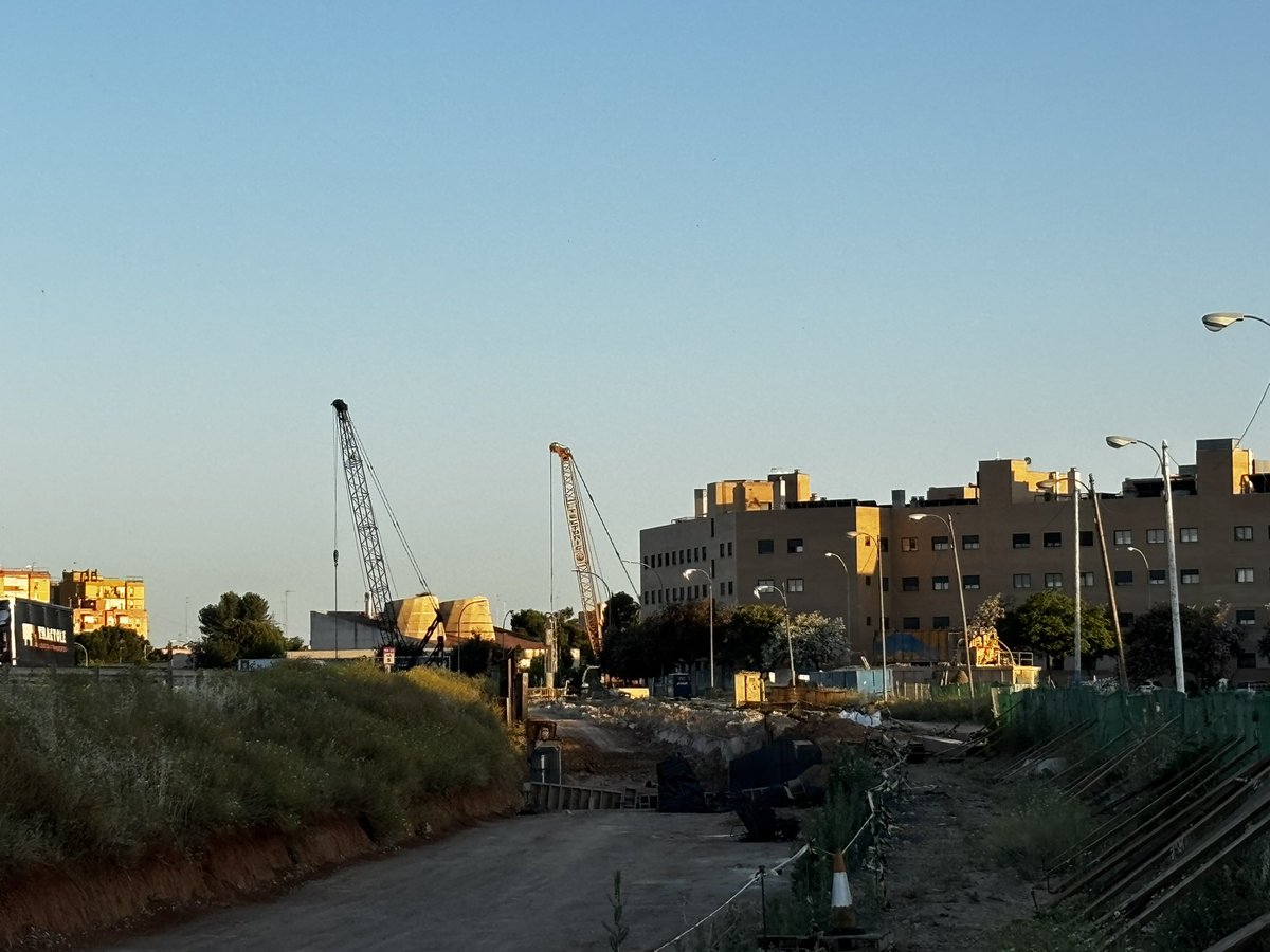 Obras estación Pino Montaño Norte 14/05/25 🚇 <a href="/Sevquieremetro/">SevillaQuiereMetro</a>