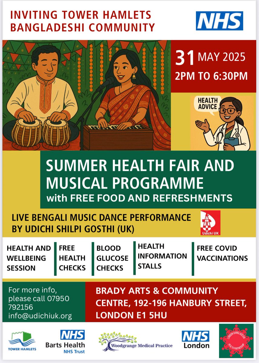 Come and join us on Saturday 31 May <a href="/NHSBartsHealth/">Barts Health</a>
