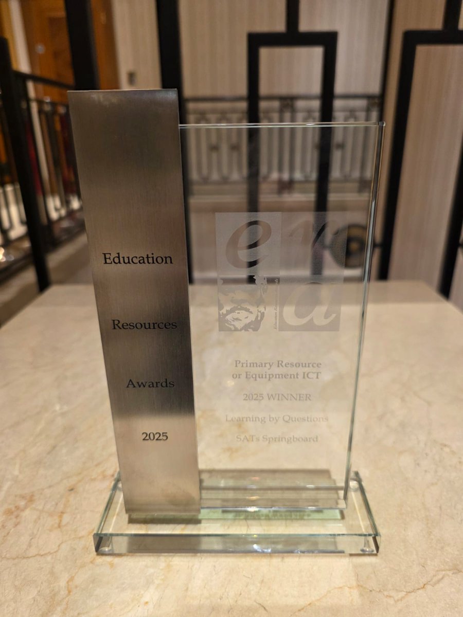 LbQorg's tweet photo. We've only gone and won 🎉

SATs Springboard has won the Primary Resource or Equipment ICT award at the ERA Awards 2025.

We're so proud of this brilliant achievement. A massive thank you to everyone who has joined us on our SATs Springboard journey so far. ❤️

#LbQ https://t.co/5JzNT9qBfd