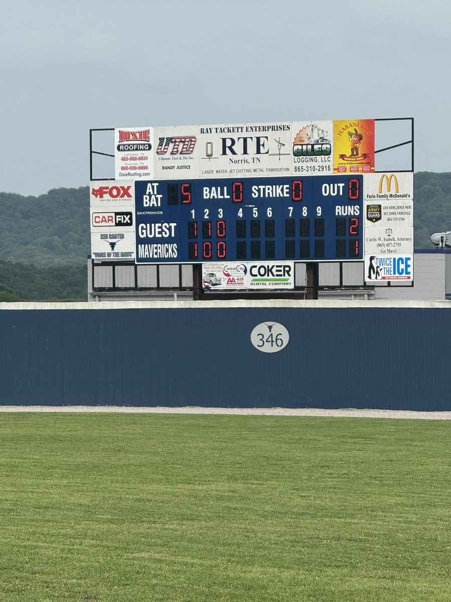 Ben Downs (@bendownsacmavs) on Twitter photo Through 3 innings at the TSSAA Class AAA Sectionals at Anderson Co…..
Game 2
<a href="/ACHSMAVBaseball/">Anderson County Maverick Baseball ⚾️🤘</a> 2
Unicoi Co 1
AC is the visitor for Game 2.
<a href="/ACSchoolsTN/">Anderson County Schools TN</a>
<a href="/AllThingsACMavs/">All Things Mavs 🤘</a>
<a href="/5StarPreps/">5Star Preps</a>
#GoMavs🤘 Through 3 innings at the TSSAA Class AAA Sectionals at Anderson Co…..
Game 2
<a href="/ACHSMAVBaseball/">Anderson County Maverick Baseball ⚾️🤘</a> 2
Unicoi Co 1
AC is the visitor for Game 2.
<a href="/ACSchoolsTN/">Anderson County Schools TN</a>
<a href="/AllThingsACMavs/">All Things Mavs 🤘</a>
<a href="/5StarPreps/">5Star Preps</a>
#GoMavs🤘