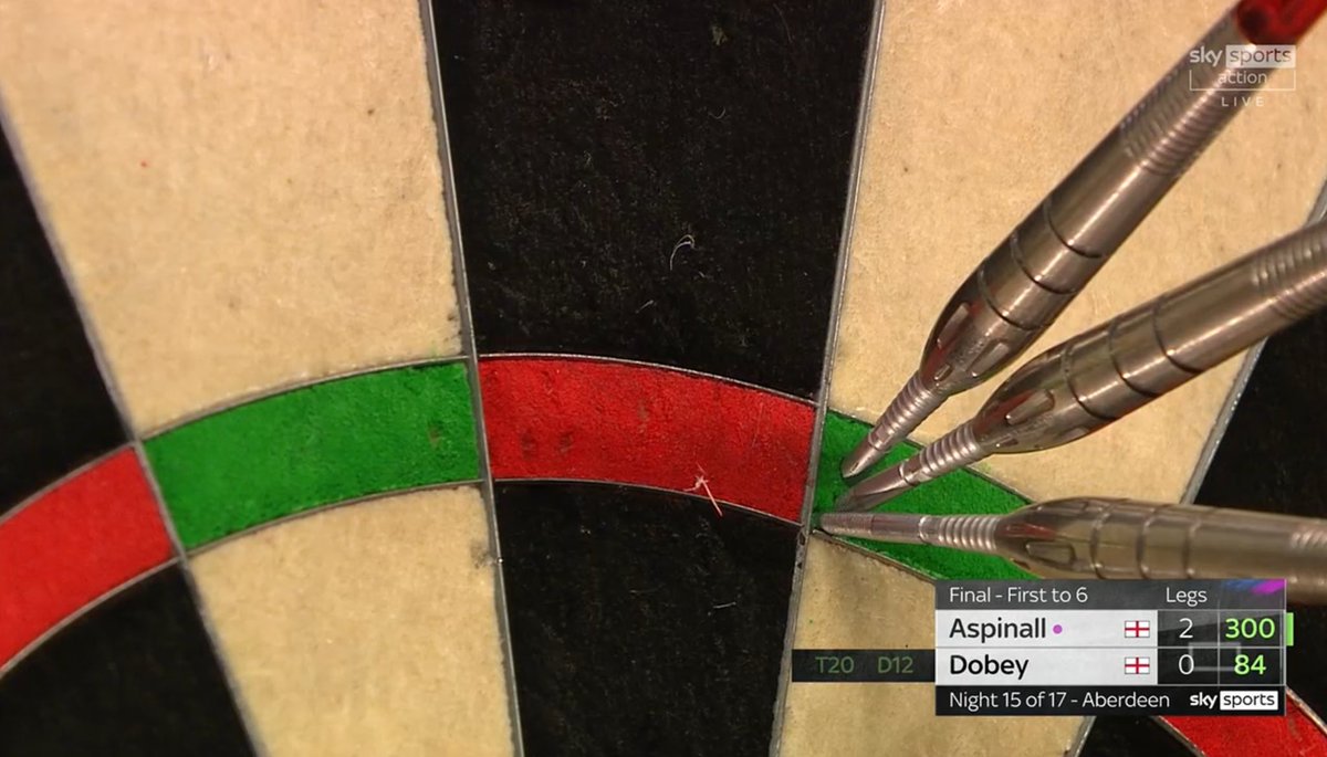 livedarts's tweet photo. ASPINALL HITS THE NINE!! 9️⃣

👀😳 https://t.co/VfRhNswycA
