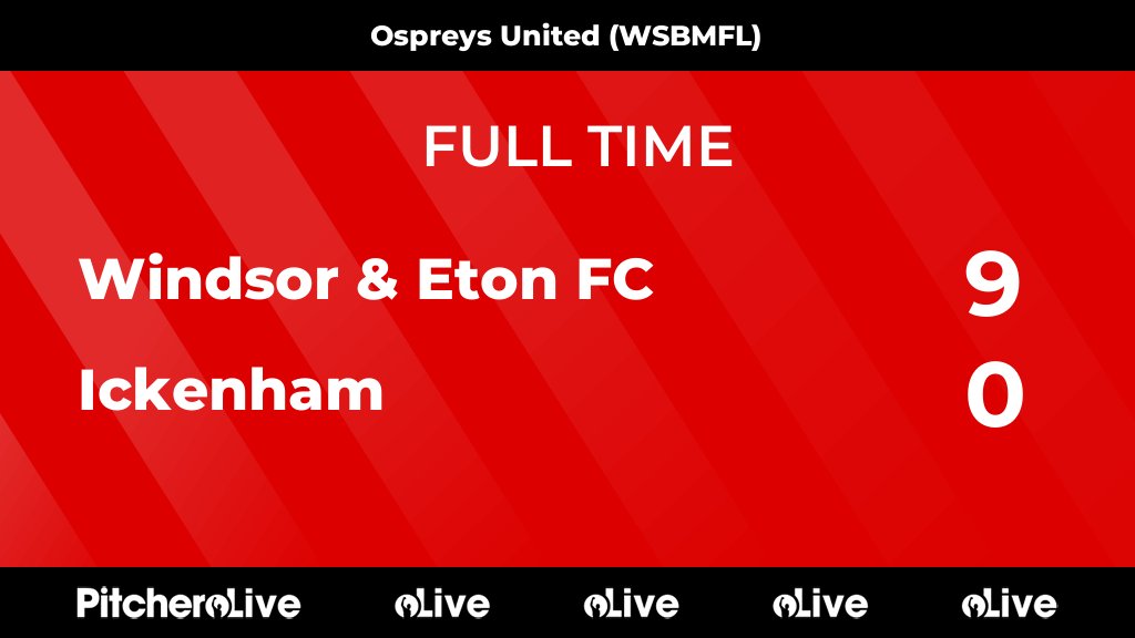 FULL TIME: Windsor &amp; Eton FC 9 - 0 Ickenham
#WINICK #Pitchero
wefcyouth.co.uk/teams/266786/m…
