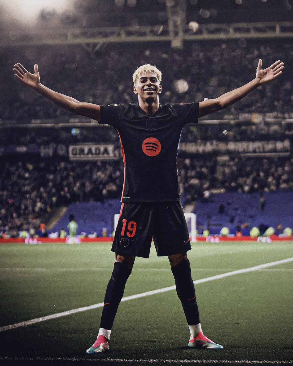 totalBarca's tweet photo. A thunderbolt and an assist to win Barça the league.

The best player in the world is 17 years of age, and his name is Lamine Yamal. https://t.co/czBXDwSbwp