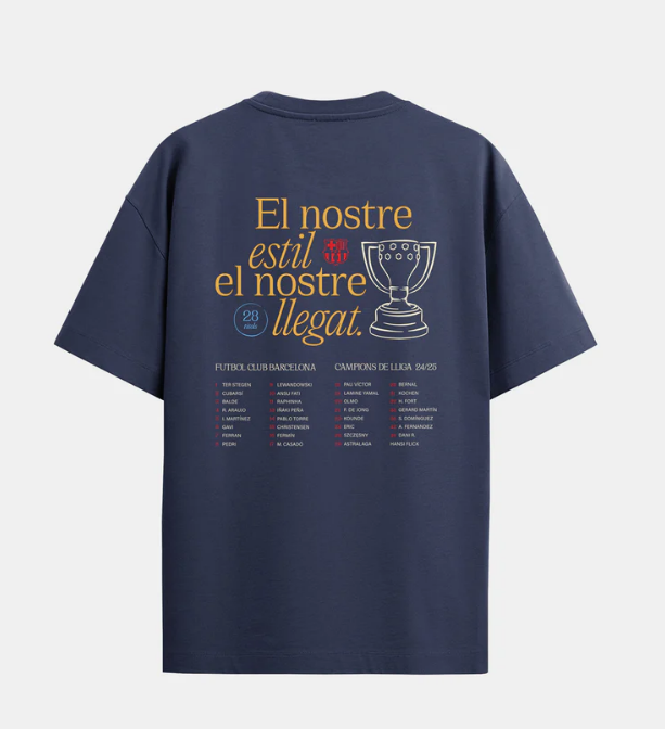 FCBPaul_'s tweet photo. Le T-shirt pour le titre de LIGA disponible sur la boutique du FC Barcelone 👕💙❤️ https://t.co/Xs7za3DZV2