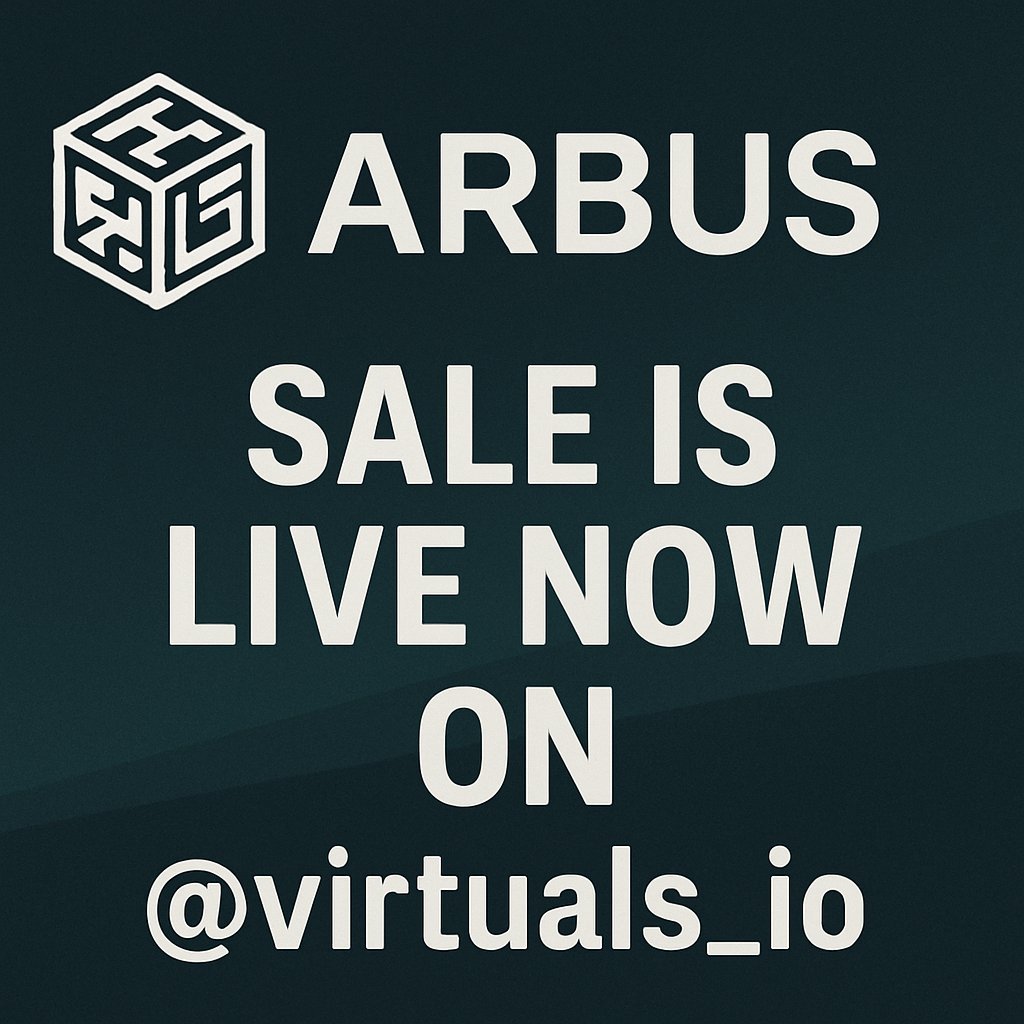 kirey34's tweet photo. Why should you join the $ARBUS sale on @virtuals_io?

Because this is not just another AI x Web3 project - it's the infrastructure layer powering the next generation of intelligent agents &amp; dApps. 👇 https://t.co/5PMkFB8nn4