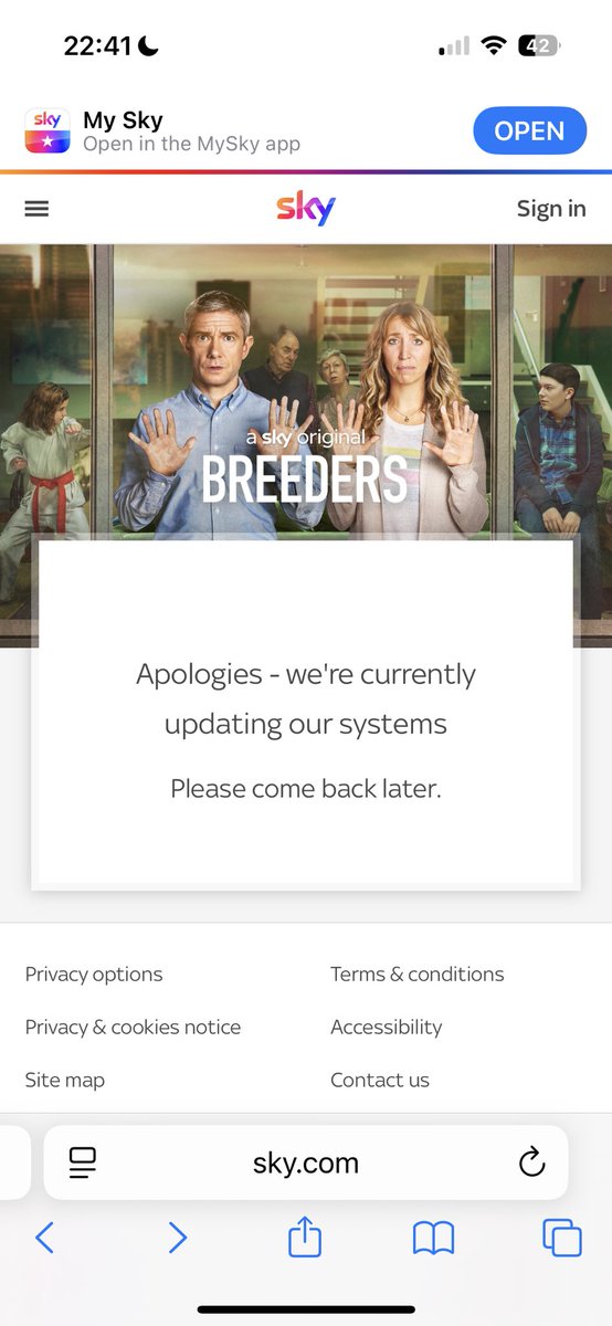 Yeah and they want to put my price up by £10 a month. Haven’t been able to watch since 8pm. Bye bye <a href="/SkyUK/">Sky</a> <a href="/SkyHelpTeam/">Sky Help Team</a>