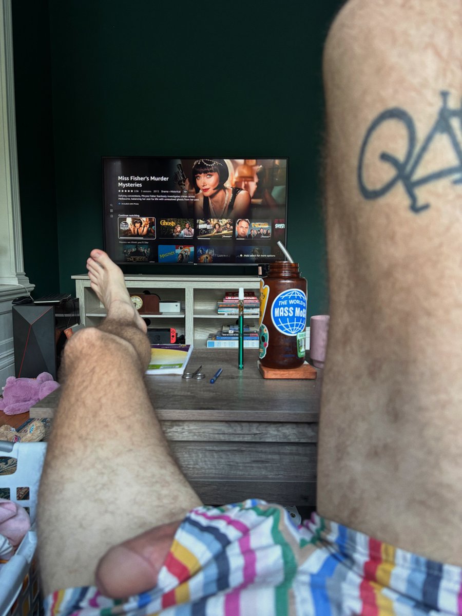 Relaxing day at home