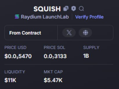 weLoveEmSMILE's tweet photo. 280x
6Rd9hJhtJQxH5QwXgc5XdmZMA1uUbNSL4ZV75wcmbonk

8️⃣ SOL   /   $SQUISH

🔝 𝐂𝐀𝐋𝐋    5K    ➡️    1.4M

☄️ Join Private : https://t.co/WpU2WDKGy9 https://t.co/uJQheoSikO