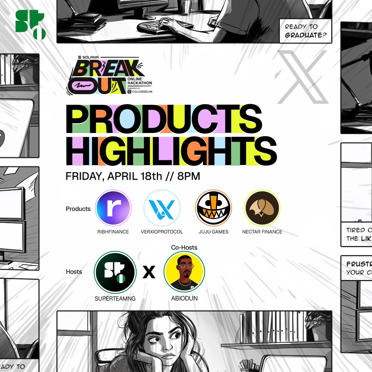 bioduncrypt_'s tweet image. Officially less than 24hrs to go before final submissions for the @colosseum Breakout Hackathon.
And I’m taking a moment to reflect. 🧘♂️
Beyond building @OgaCraftApp, I also had the privilege of co-hosting 4 X Spaces with @SuperteamNG, spotlighting 16 amazing products built by…