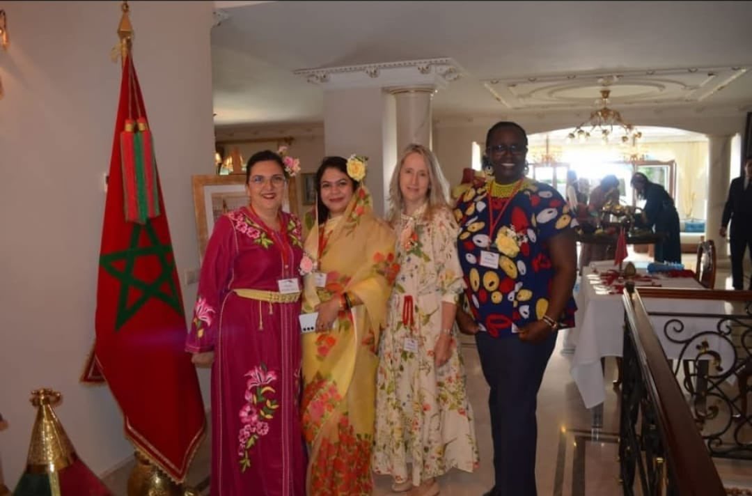 MoroccoInTurkey's tweet photo. أقامت عقيلة سفير صاحب الجلالة لدى الجمهورية التركية، بصفتها نائبة رئيسة جمعية عقيلات رؤساء البعثات الدبلوماسية المعتمدة بأنقرة (SHOM)، حفل استقبال (Spring Tea) على شرف أعضاء المجموعة. https://t.co/AebbQUO0bB