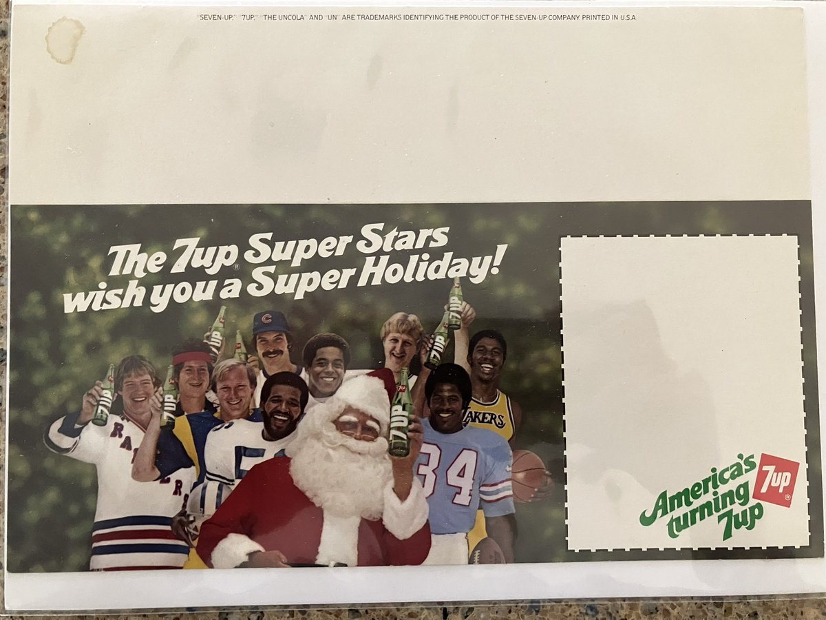 1980 7up store display ad.