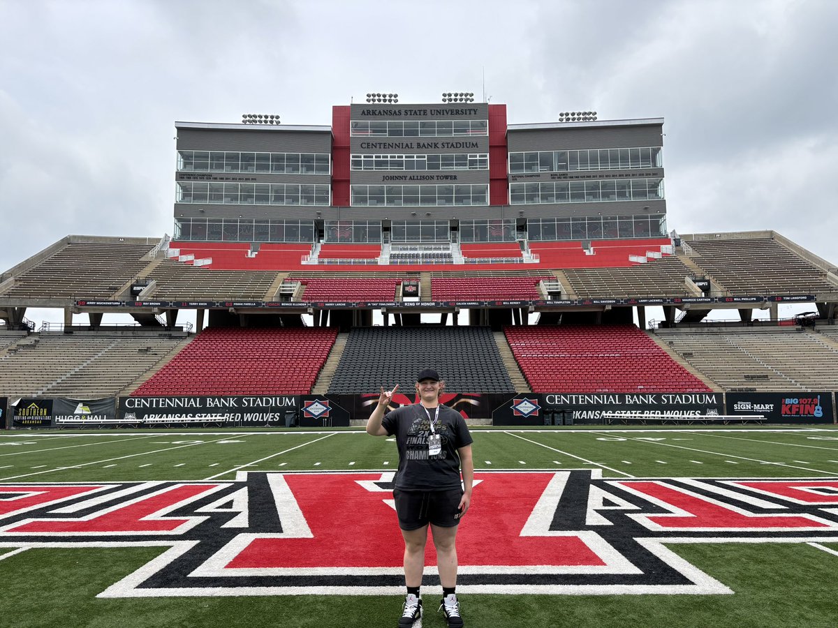 Aiden Kehm (@aiden_kehm) on Twitter photo 📍🛫 Jonesboro, AR for a visit to
<a href="/AStateFB/">Arkansas State Football</a> ! 🏈
<a href="/CoachRyanFavre/">Ryan Favre</a> <a href="/CoachNickGrimes/">Nick Grimes</a>
<a href="/jonesyjeff1/">Jeff Jones</a> 💪
<a href="/EmeraldLegacyMg/">Emerald Legacy Management</a> 🍀 📍🛫 Jonesboro, AR for a visit to
<a href="/AStateFB/">Arkansas State Football</a> ! 🏈
<a href="/CoachRyanFavre/">Ryan Favre</a> <a href="/CoachNickGrimes/">Nick Grimes</a>
<a href="/jonesyjeff1/">Jeff Jones</a> 💪
<a href="/EmeraldLegacyMg/">Emerald Legacy Management</a> 🍀