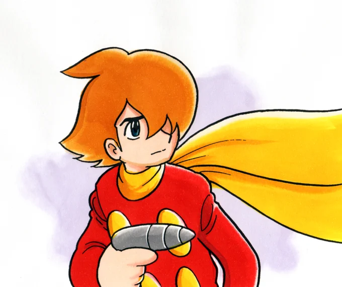 #島村ジョー誕生祭2025 サイボーグ009は過去に一度だけ描いたことがありまして・・・。手塚治虫先生風の島村ジョー。 