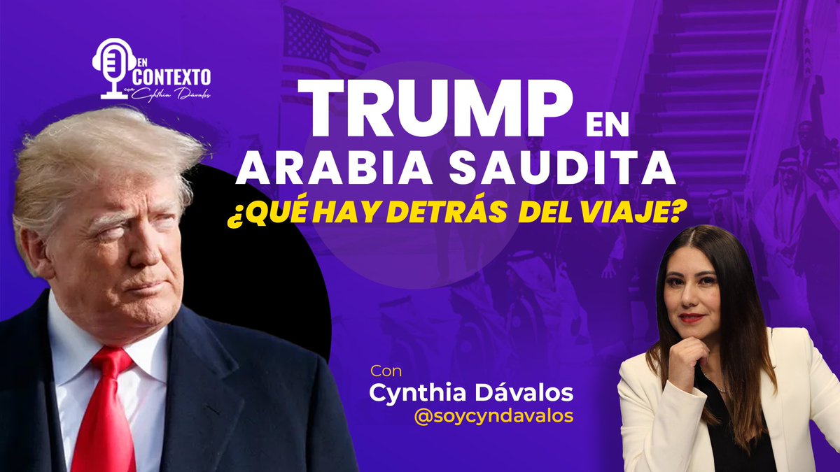 soycyndavalos's tweet photo. 🔥 ¡Trump en Arabia Saudita! 💸 600 MIL MILLONES en acuerdos, un plan contra China y rumores de un Estado palestino. ¿Jugada maestra o negocio turbio? 🕵️‍♂️ ¿Cómo pega en México? @EnContexto1470

Mira el video: 🔗 https://t.co/qJnjLrfDSQ
 #Trump #ArabiaSaudita #Geopolítica #México https://t.co/QCg1CPYzHm