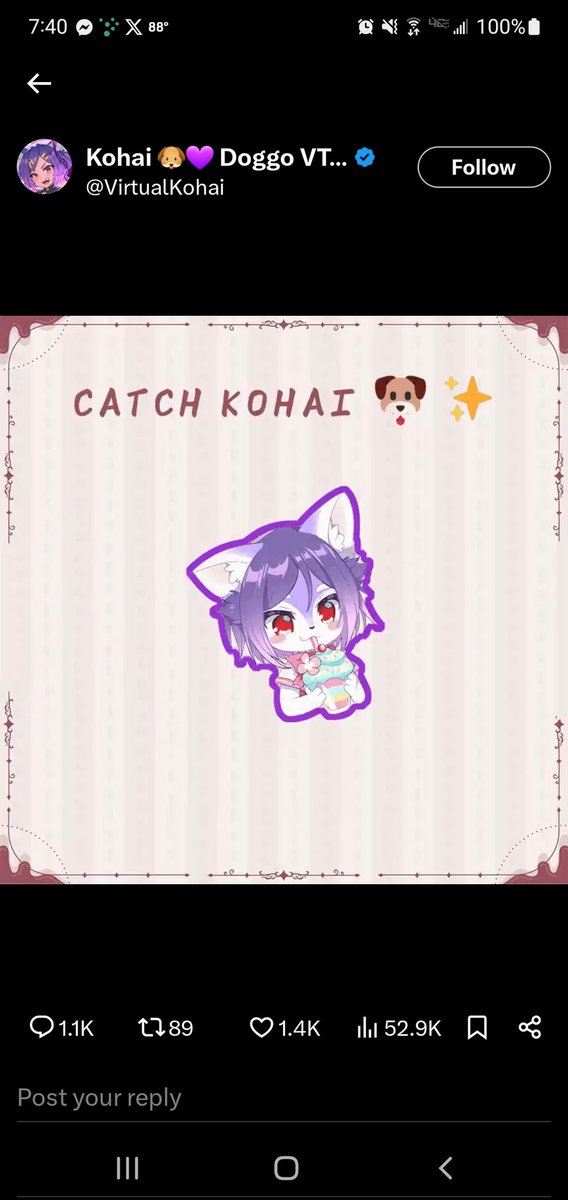 MangaKeri's tweet photo. @VirtualKohai Got'em! Took several tries, though XD https://t.co/soKmgw7usb