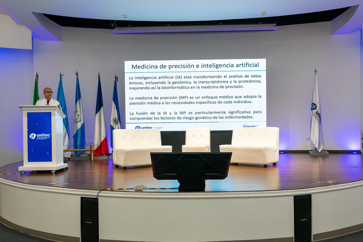 ¡Sí, tenemos más fotos! Así estuvo CONICIETI de <a href="/UNITEC_hn/">UNITEC Honduras</a> esta mañana en el Auditorio Leticia Ma Tay en campus Tegucigalpa. ¡Conferencias y paneles de lujo!
Dr. Julio Fajardo, <a href="/ugalileo_edu/">Universidad Galileo</a> (Guatemala)
Dr. Saúl Lira, Laboratorios Microlab Vios (México y Honduras)
Panel de