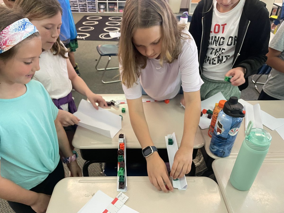 Our class has been exploring different types of bridges! 🌉 We started with beam bridges and learned how tension &amp; compression help with stability. Students built paper beam bridges and used a scale to measure how much weight their designs could hold!