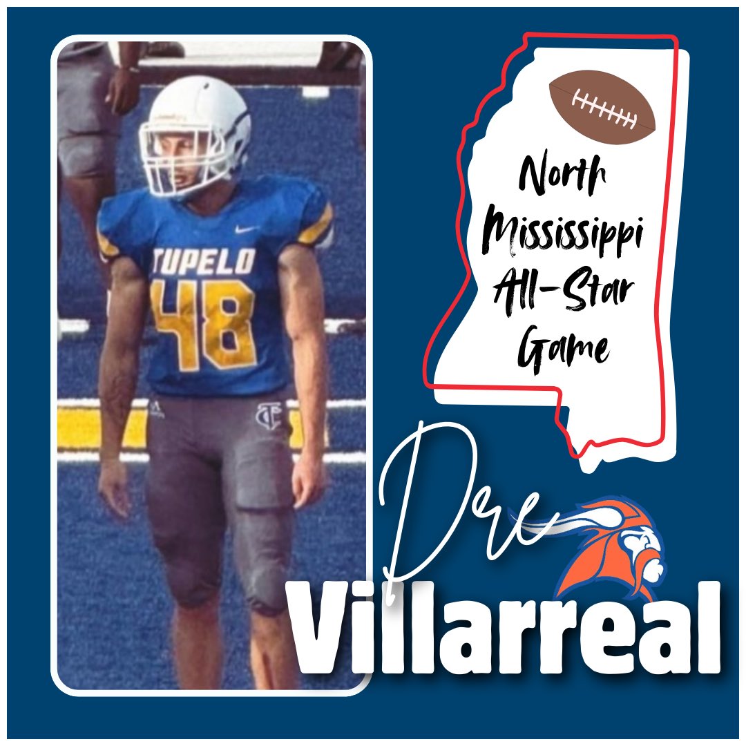 So proud of our Senior Dre Villarreal for being selected to play in the North Mississippi All-Star Game! Excited to watch him make us proud!

#welcometotheshipyard