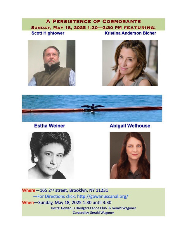 Reading poems this Sunday by the Gowanus Canal. See you there 🛶