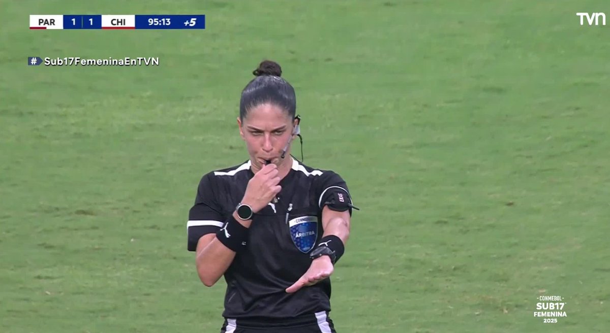 Terminó el encuentro😢Chile empató 1-1 con la selección paraguaya. El gol chileno fue de Carter 🇨🇱 
Chile se enfrentará a Colombia🇨🇴 el domingo 18 de mayo a las 18:00 horas

📺 Ve todos los partidos de la selección chilena a través de tvnplay.cl
#sub17femeninaenTVN