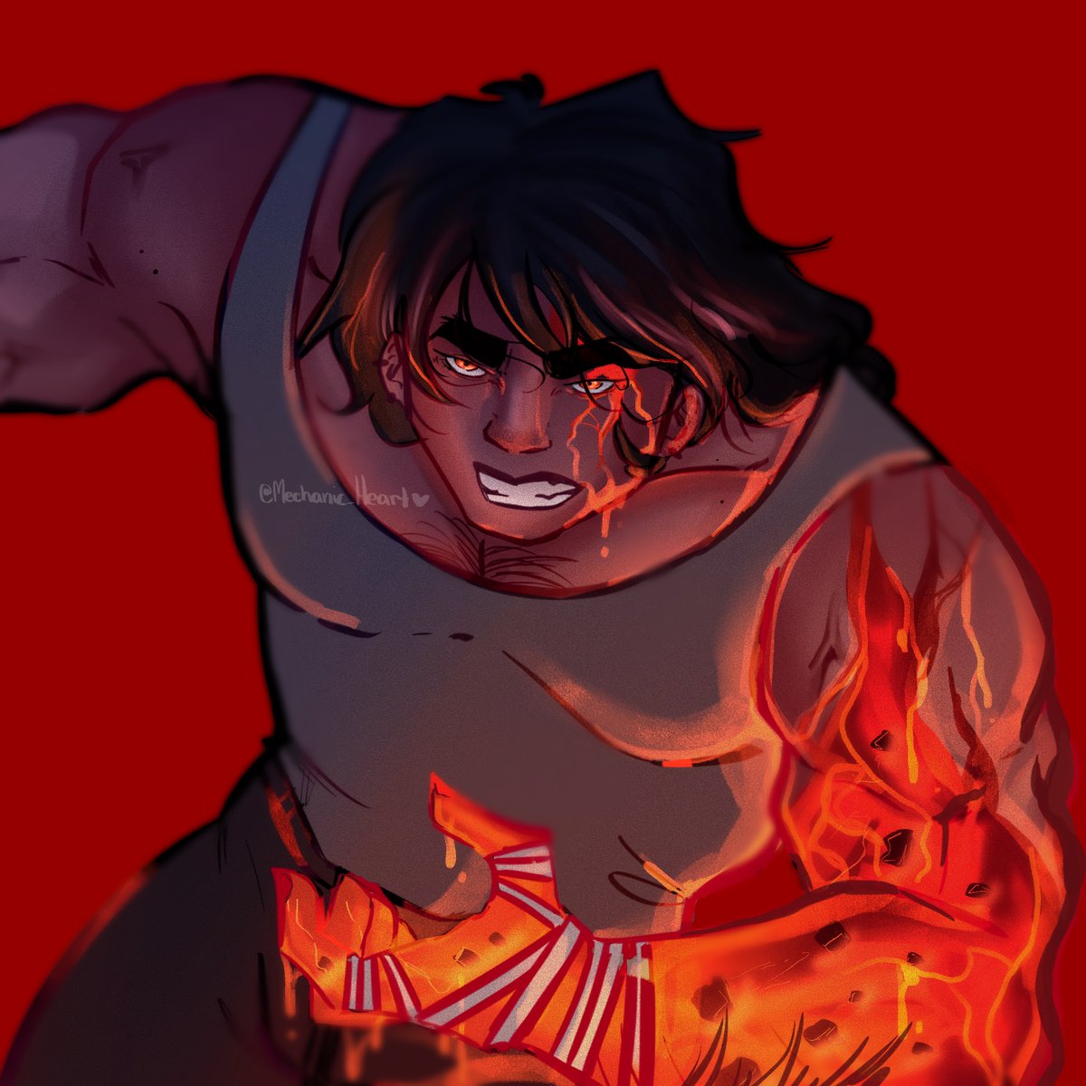 MechanicHeart_'s tweet photo. I don’t post as much as I should here

anywho…Angry Lava bby,Bizarro variant.  I wanted to draw his glowy arms :)))))

 #coleninjago #ninajgo #ninjagocolefanart #ninjagocolefanart #procreate #ninjagofanart #colemasterofearth #bizarro #bizarroninja https://t.co/86zD6dm0pi