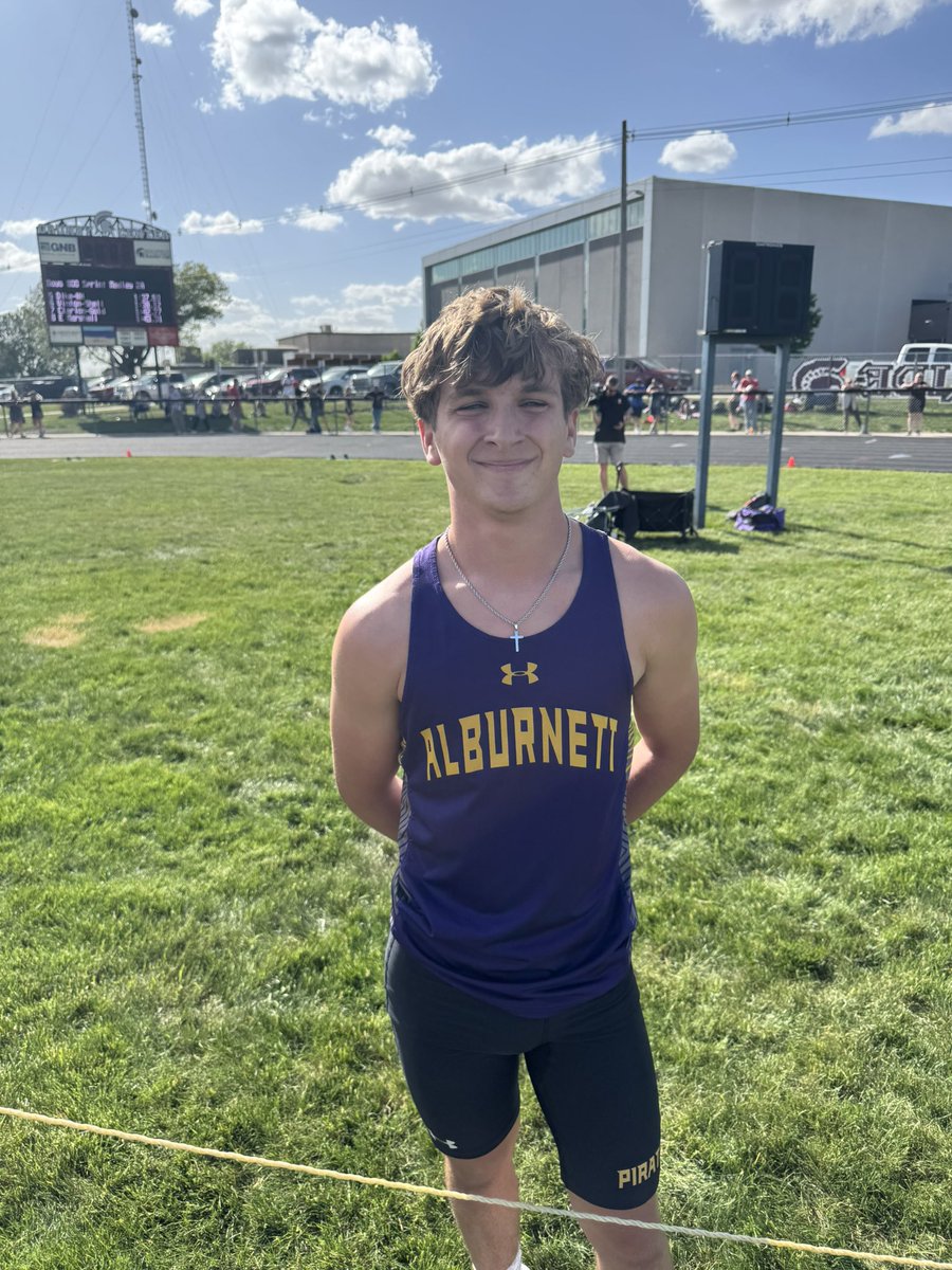 From Grundy Center your 800 ambulatory Champion and State Qualifier Cam McGraw <a href="/AlburnettSports/">Alburnett Athletics</a> @linnnewssports