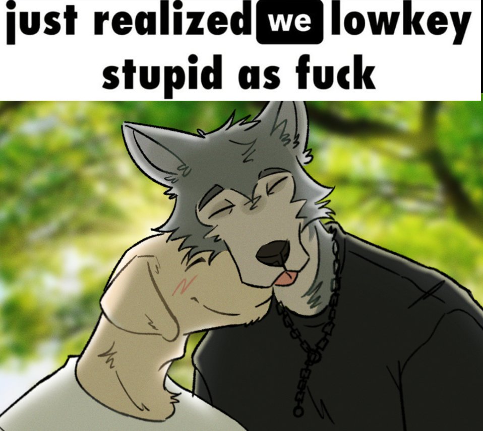 That one meme but it's Legoshi and Jack cuz why not