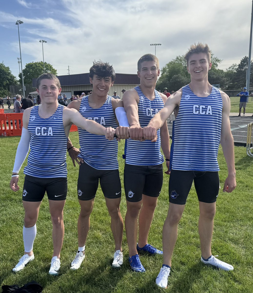 #CCATF @ SQM | Boys 800m Medley Relay: 2nd, 1:34.31. Auto Qualifier!