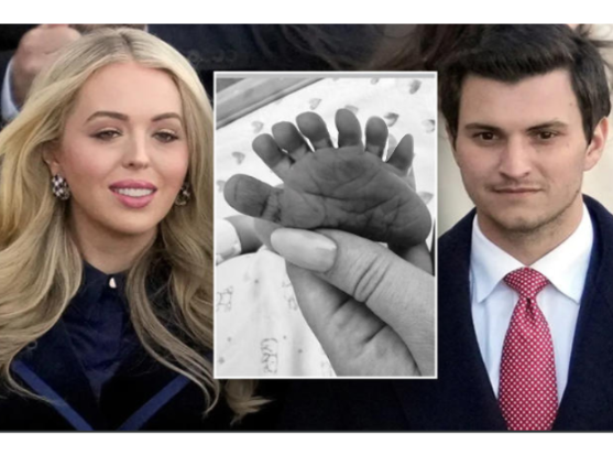DarnelvaDoo's tweet photo. Tiffany (the ugliest Trump) and husband Michael Boulos  announce the birth of their first baby.

Don't worry, the doctor will surgically remove the extra toes that all Trumps are born with because Granny Trump was a fukin deformed freak. #BadDNA #TrumpCrimeFamily #Cursed https://t.co/EerJ6e6ZaT
